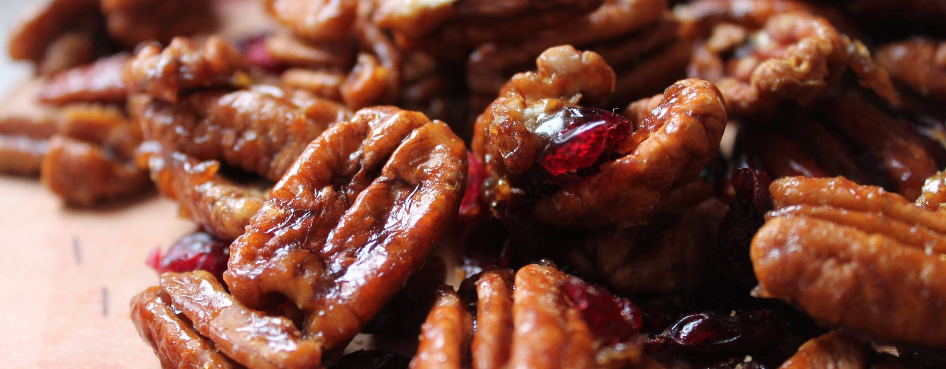 Candied Pecans with Cranberries The Gingham Apron