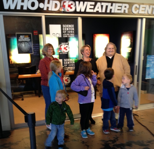 Learning about meteorology at the Science Center of Iowa