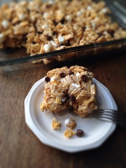 Chex Dessert Bars- simple, gooey, and yummy! And gluten free.