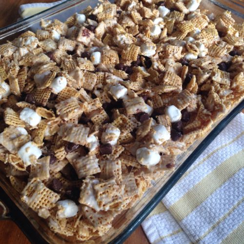 Chex Dessert Bars- simple, gooey, and yummy! And gluten free.