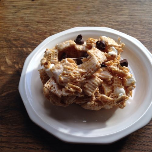 Chex Dessert Bars- simple, gooey, and yummy! And gluten free.