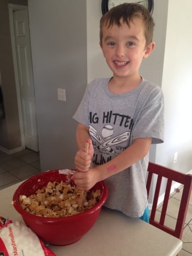 Chex Dessert Bars- simple, gooey, and yummy! And gluten free.
