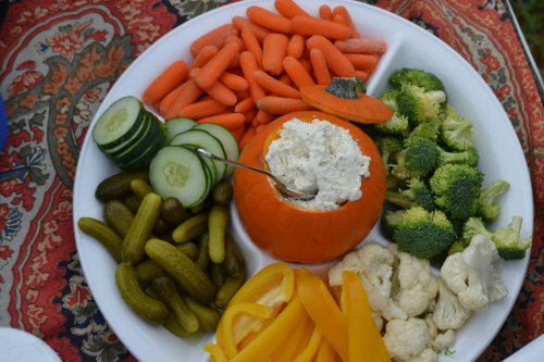 Mommy brought the relish tray.