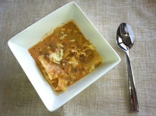creamy lasagna soup