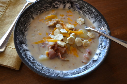 New England Clam-Potato-Bacon Chowder
