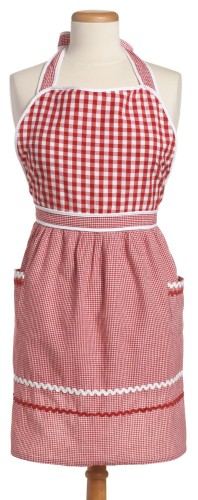 Red and White Gingham Apron 2