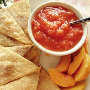 Fruit Salsa with Cinnamon Chips