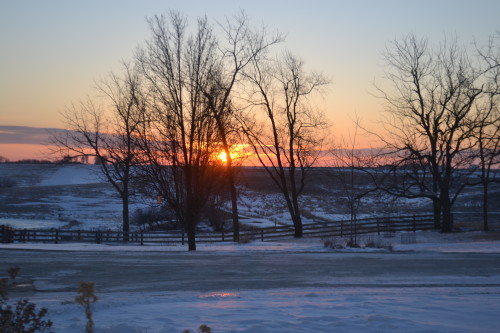 Another beautiful Iowa sunrise.