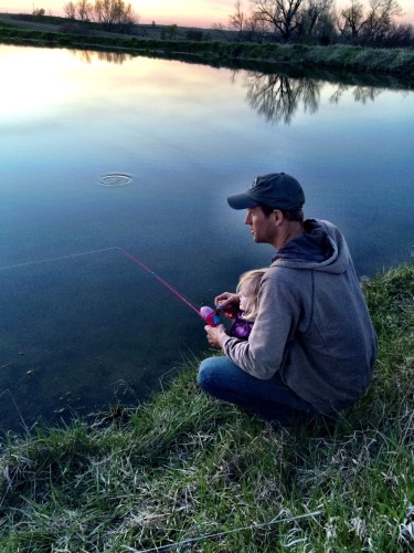 Anna loved fishing, but loved being with her Dad more.