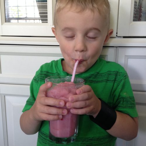 Salty and Sweet Strawberry Smoothie