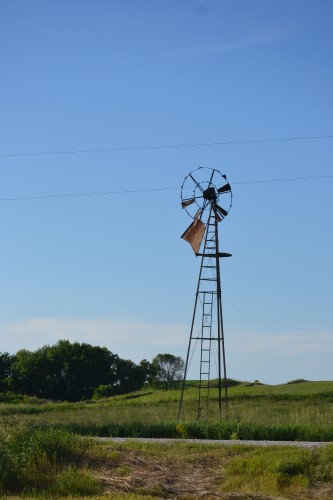 Old windmill in th pasture
