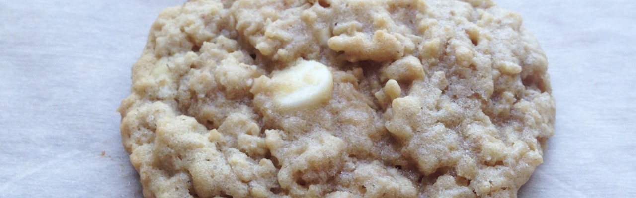 Chewy Oatmeal White Chocolate Chip Cookies