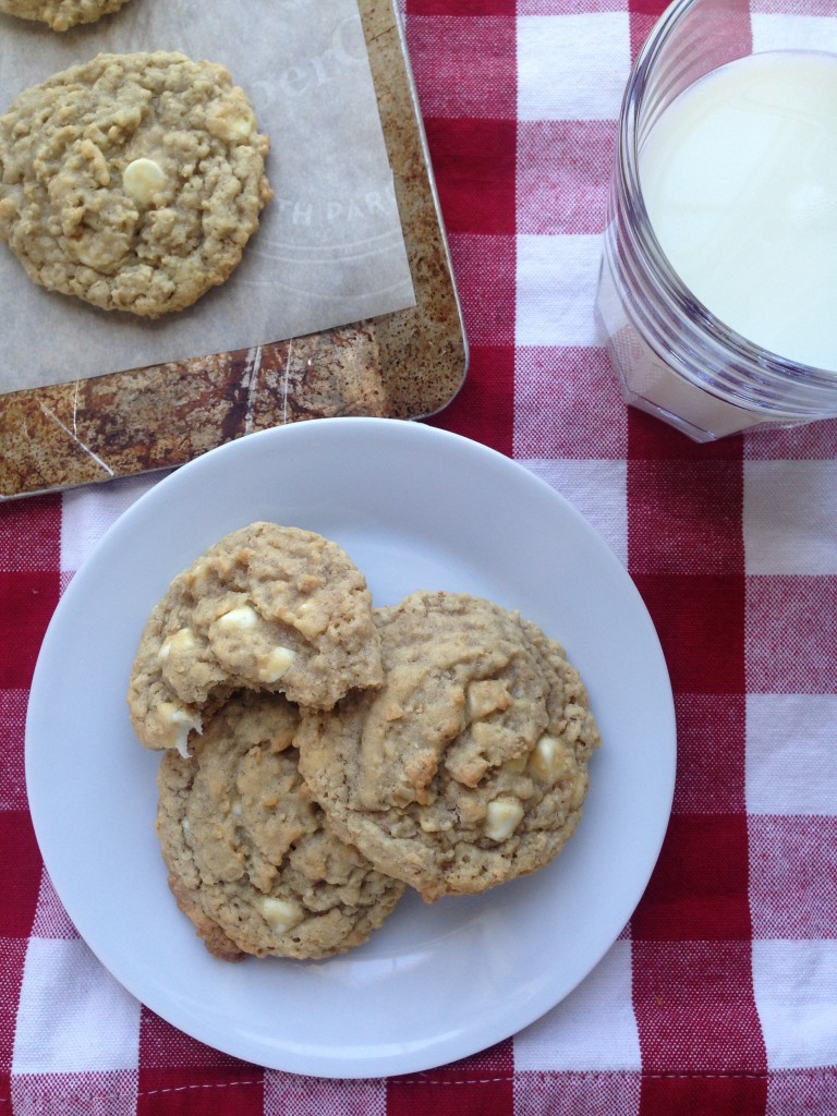 Sea Salt Chocolate Chip Oatmeal Cookies The Gingham Apron