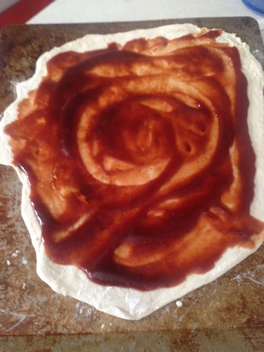 BBQ Chicken Pizza with Cilantro