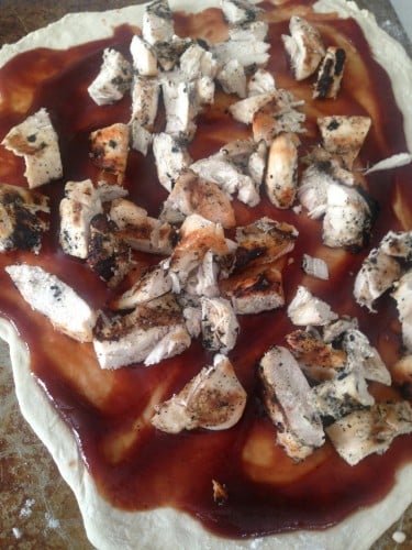 BBQ Chicken Pizza with Cilantro