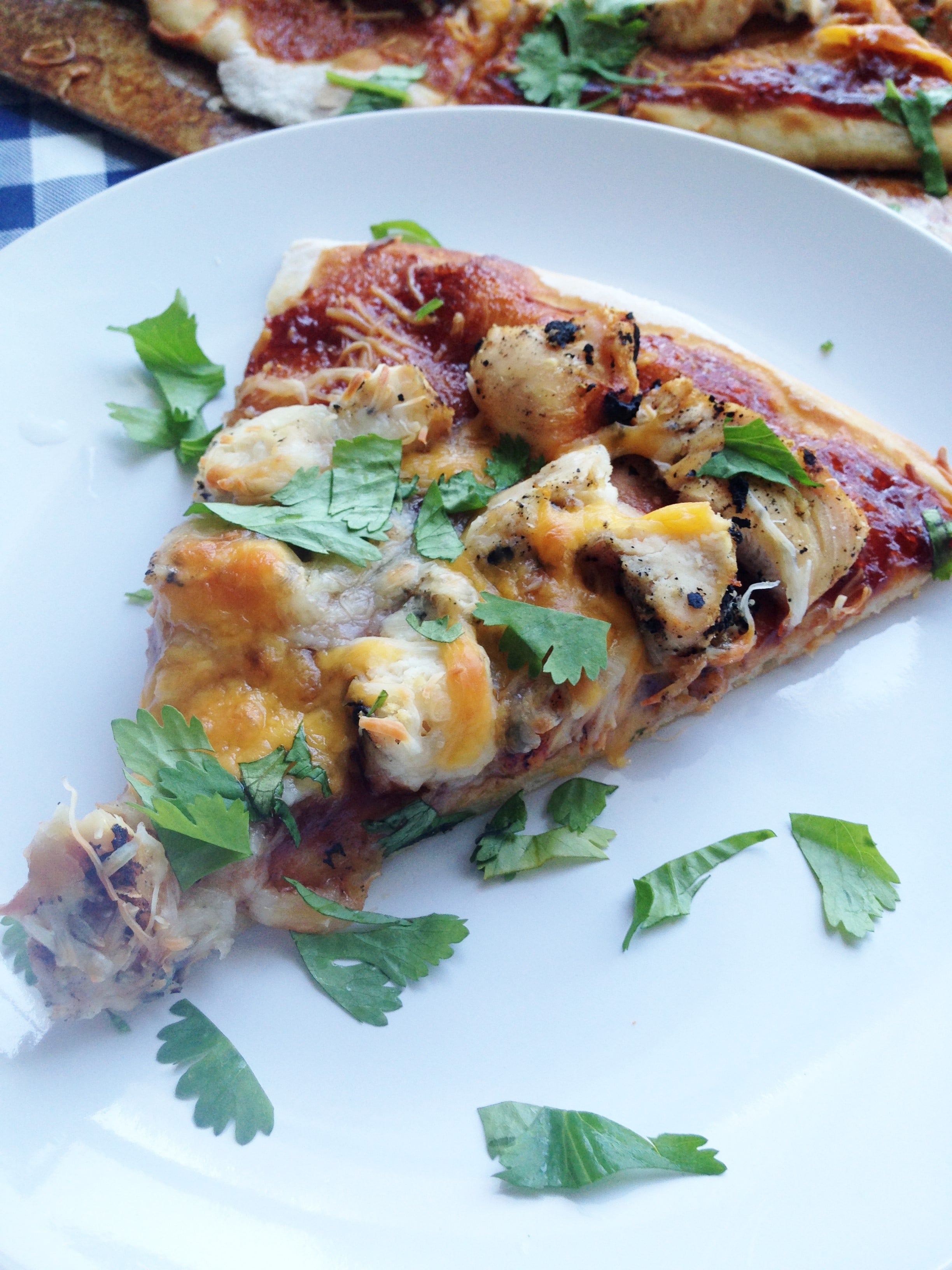 BBQ Chicken Pizza with Cilantro