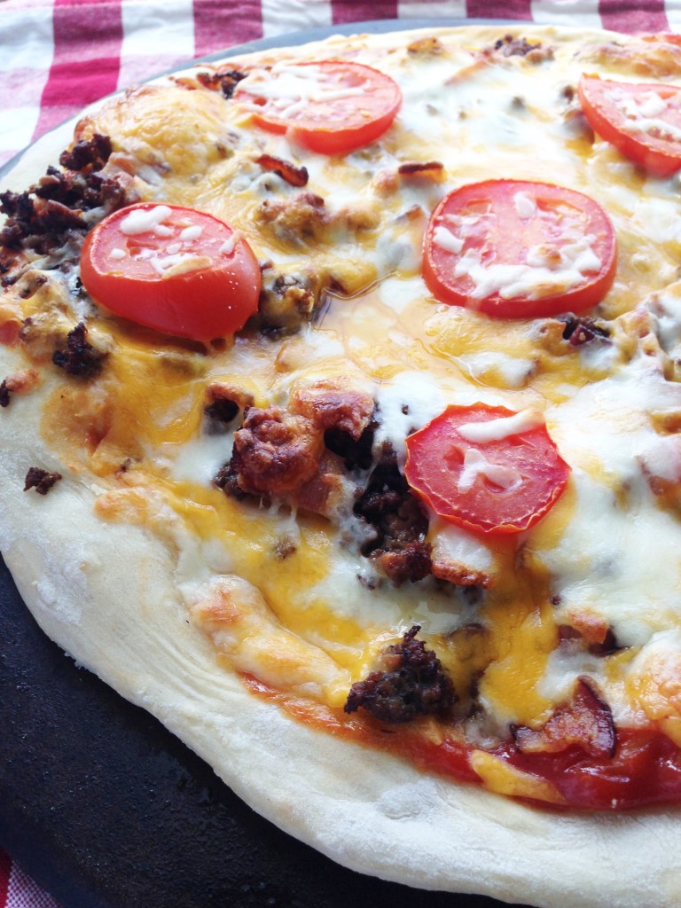 Bacon Cheeseburger Pizza