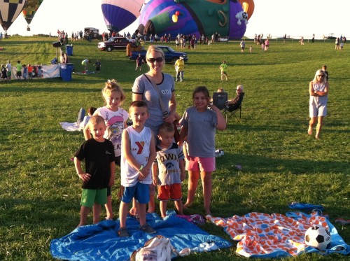 Annie and the excited kiddos