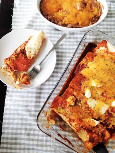 Simple Chicken Enchiladas