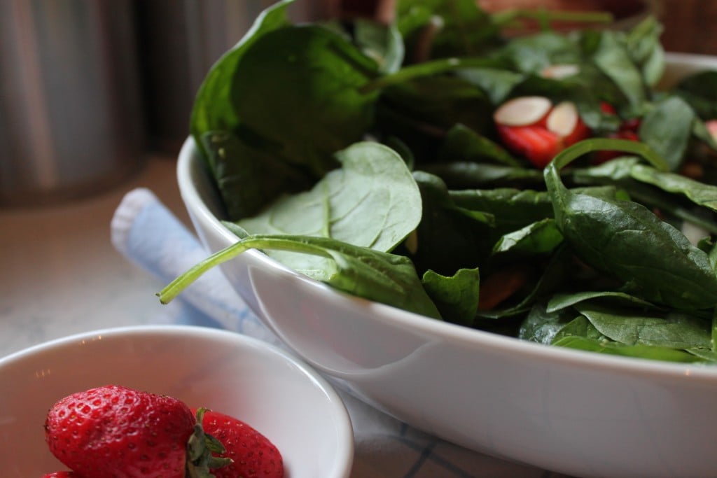 strawberry spinach salad