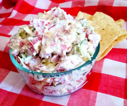 dried beef pickle roll dip