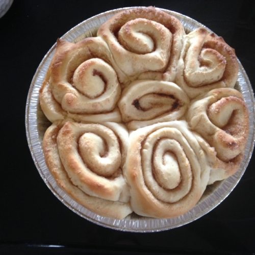 1 hour cinnamon rolls with maple frosting