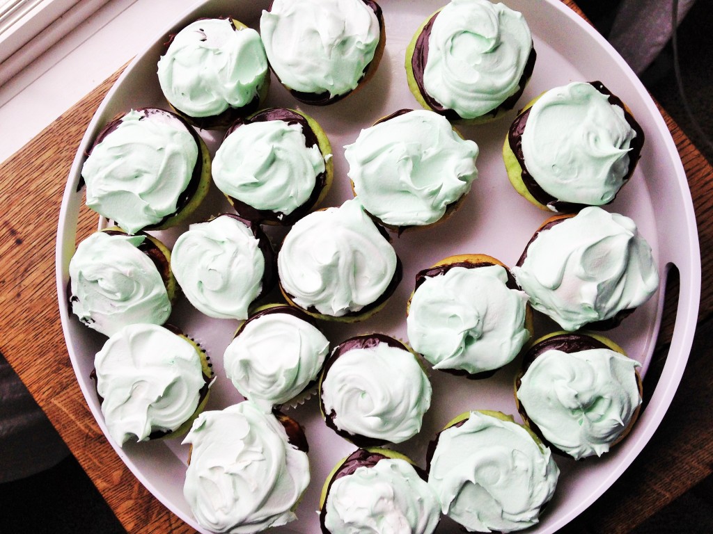 creme de menthe cupcakes