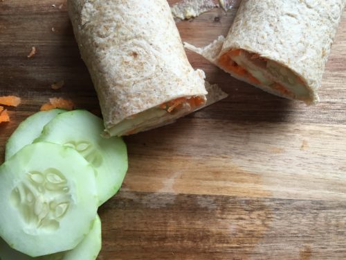 Hummus Veggie Wraps