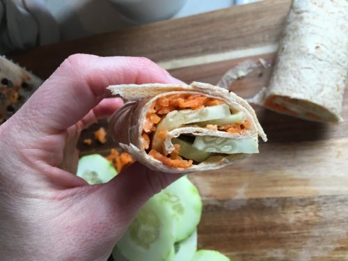 Hummus Veggie Wraps