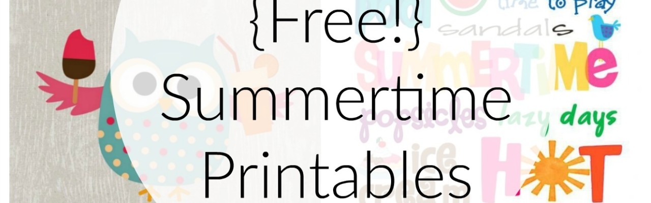 10 Free Summer Printables | The Gingham Apron