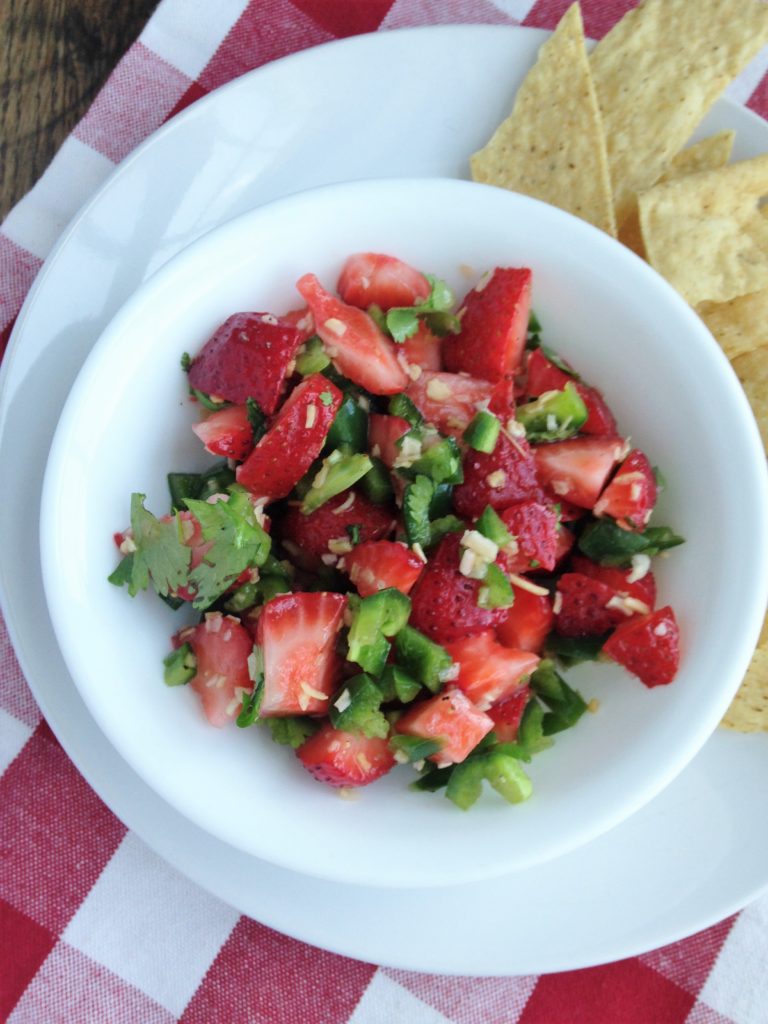 Strawberry jalapeno salsa