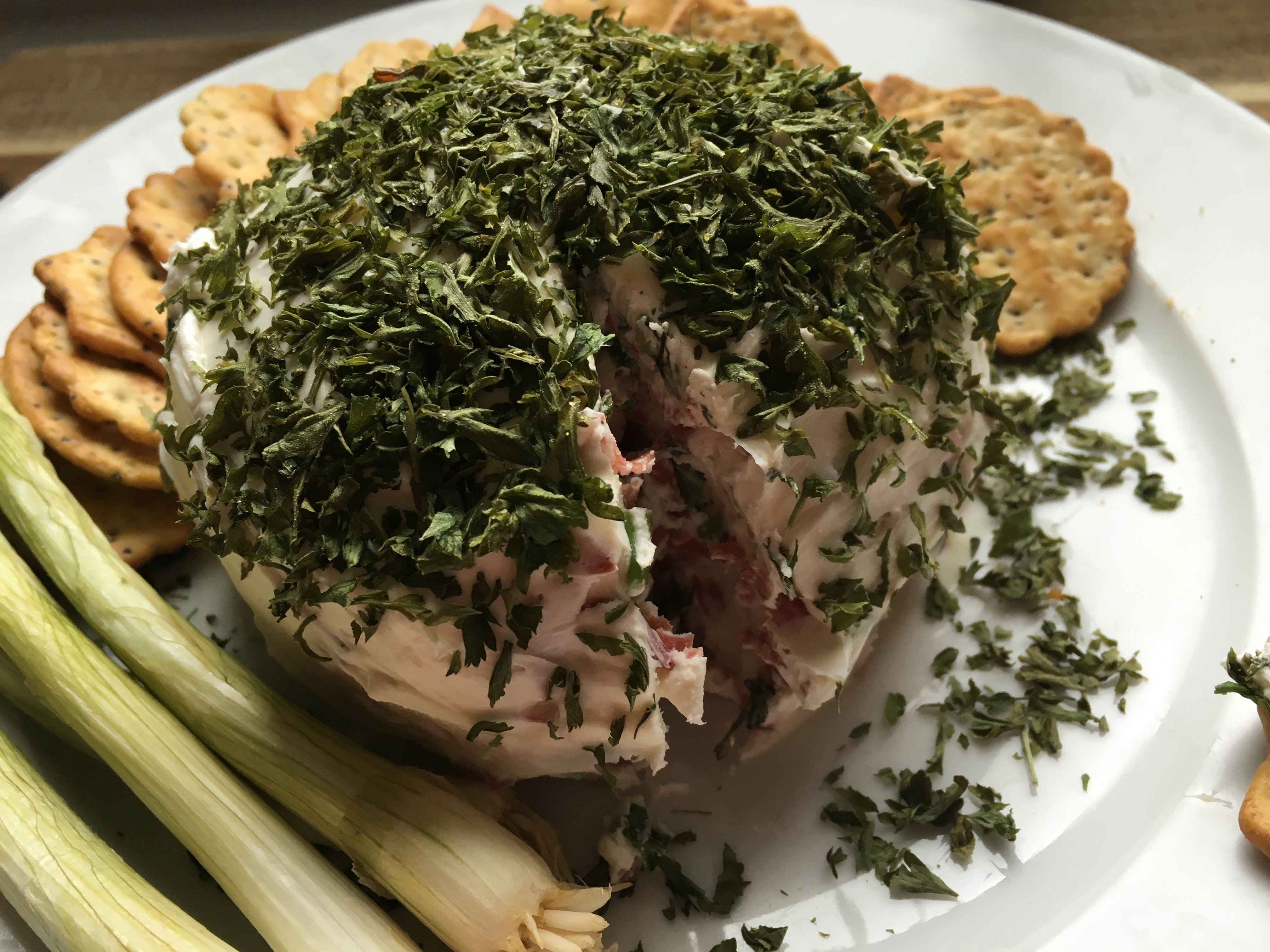 Dried Beef Cheese Ball - The Gingham Apron