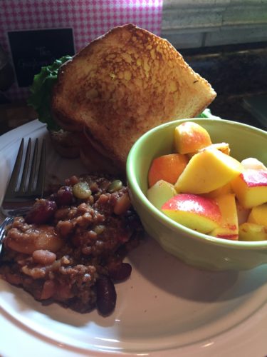 Calico Beans, paired with a sandwich