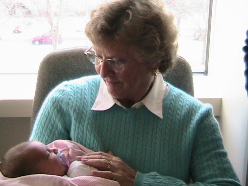 Grandma Betty with my daughter, Addison