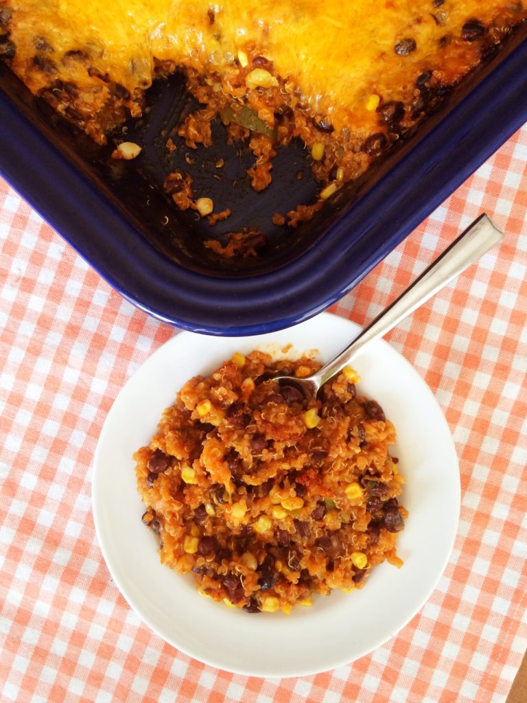 Black Bean and Quinoa Enchilada Casserole The Gingham Apron