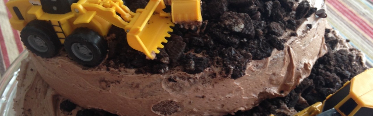 Bulldozer Construction Birthday Cake