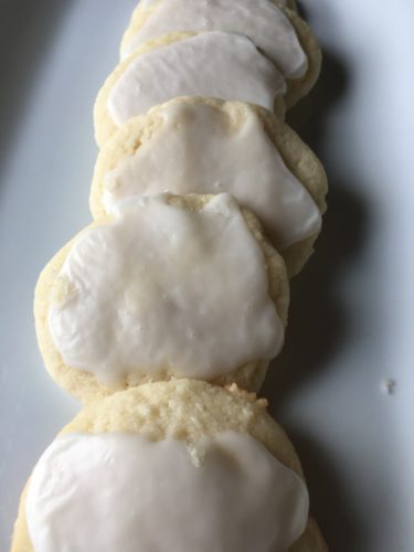 Frosted Almond Cookies