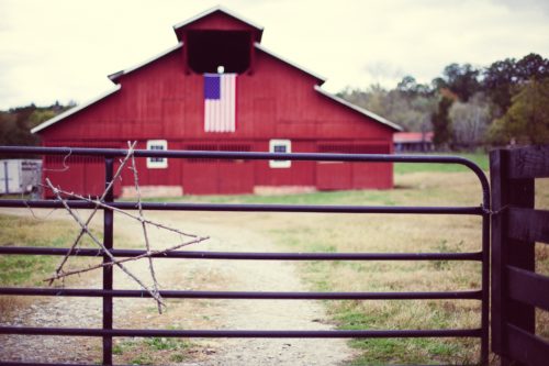 flag-on-barn