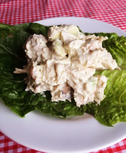healthy avocado chicken salad