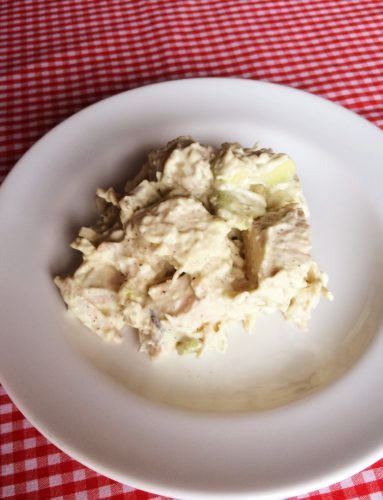 healthy avocado chicken salad