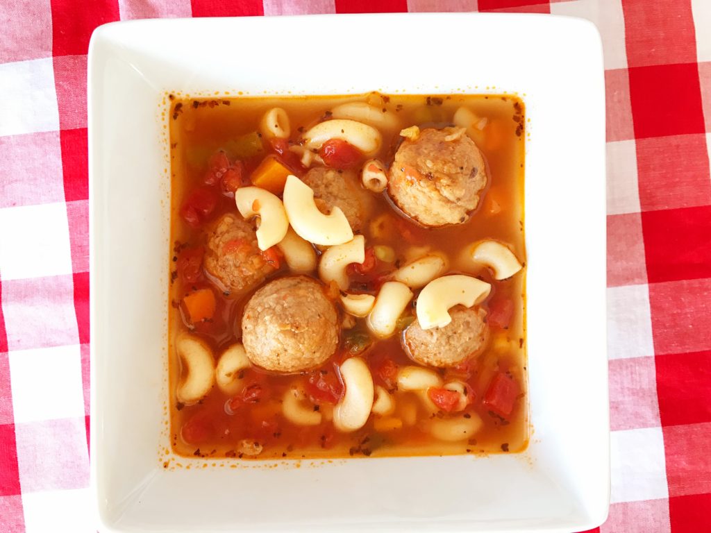 One Pot Italian Meatball Soup