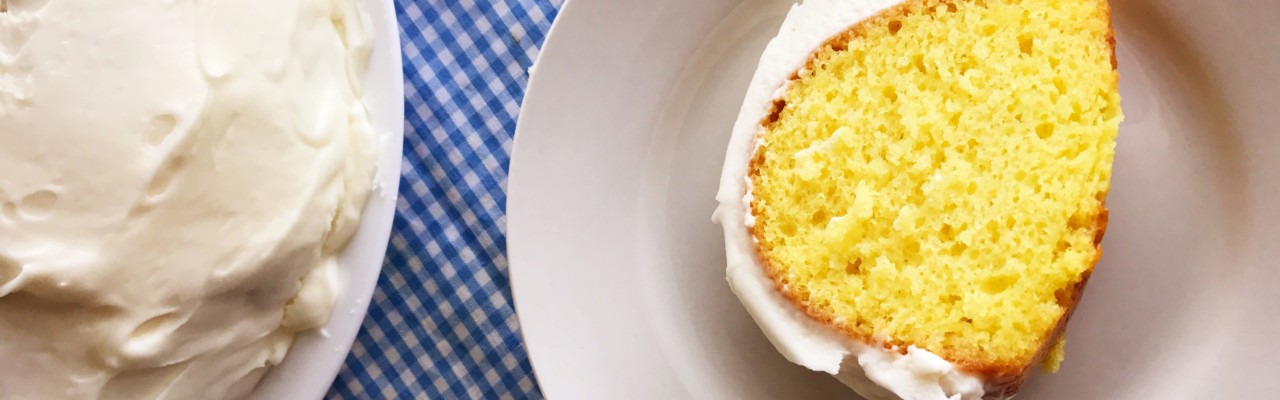 Lemon Cake with Cream Cheese Frosting