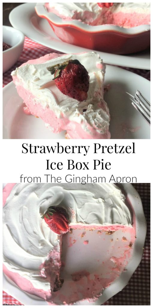 Strawberry Pretzel Ice Box Pie