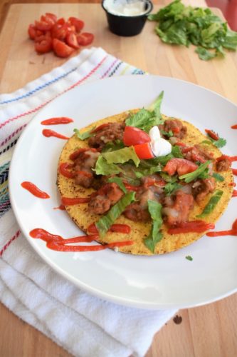Beef and Bean Tostadas