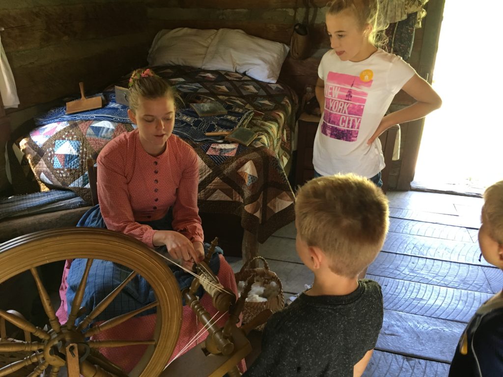 Carding and Spinning Wool 