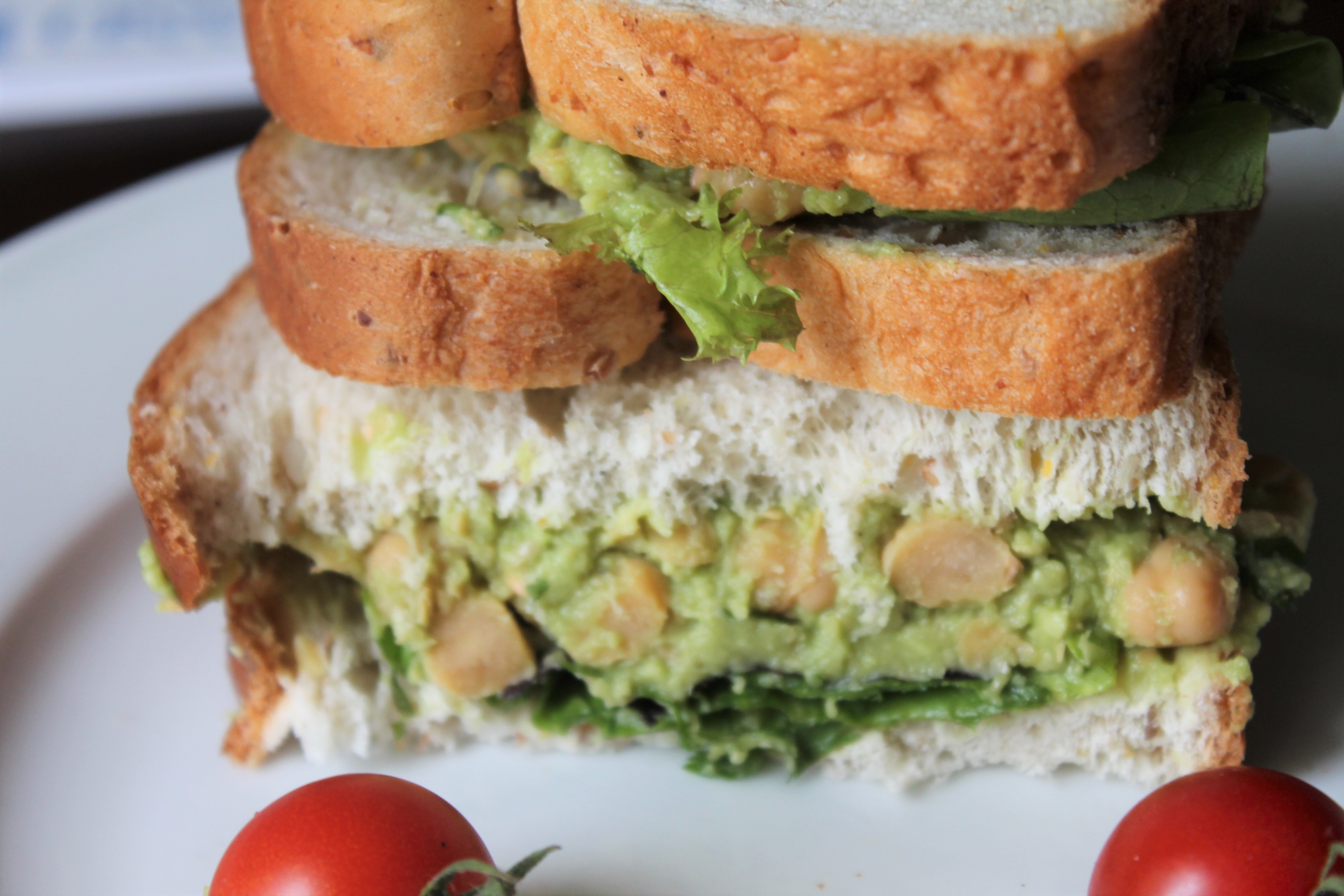 Chickpea & Avocado Salad Sandwich The Gingham Apron