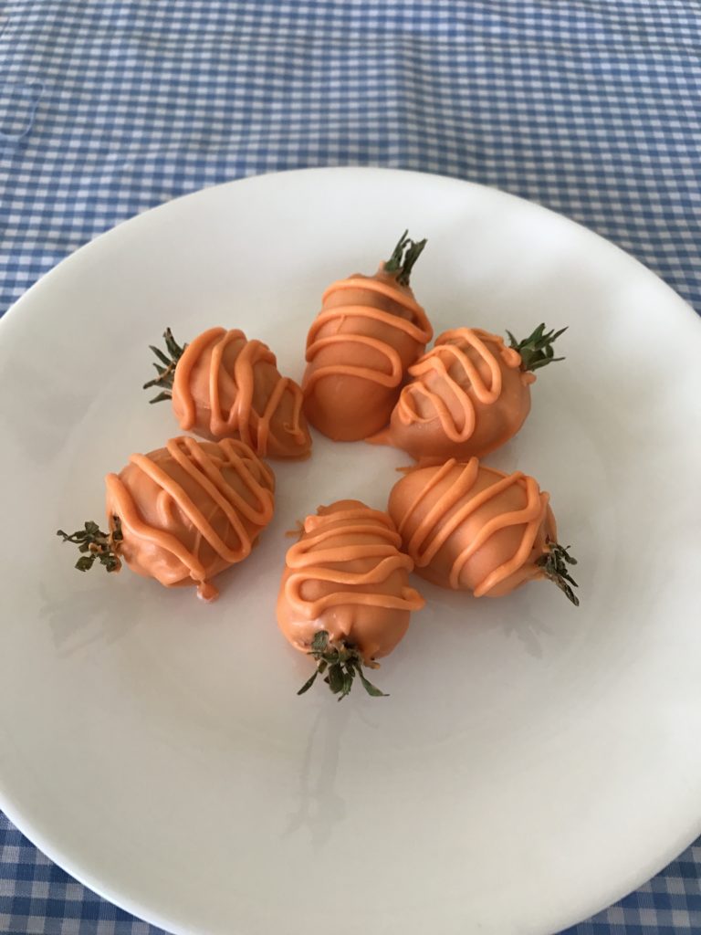 Easter chocolate covered carrots