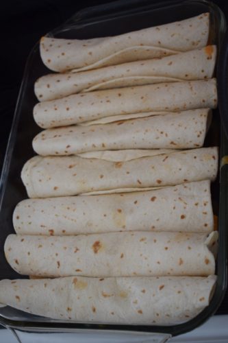 Easy Creamy Chicken Enchiladas