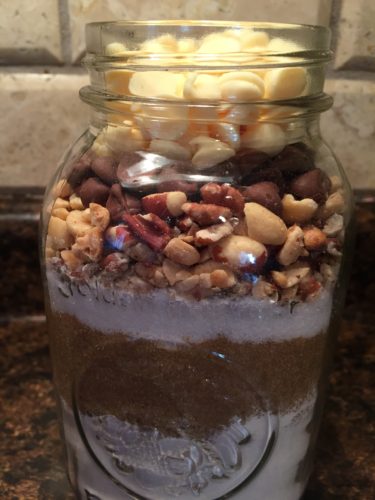 Bars in a Jar-Marbled Choc/Peanut Butter
