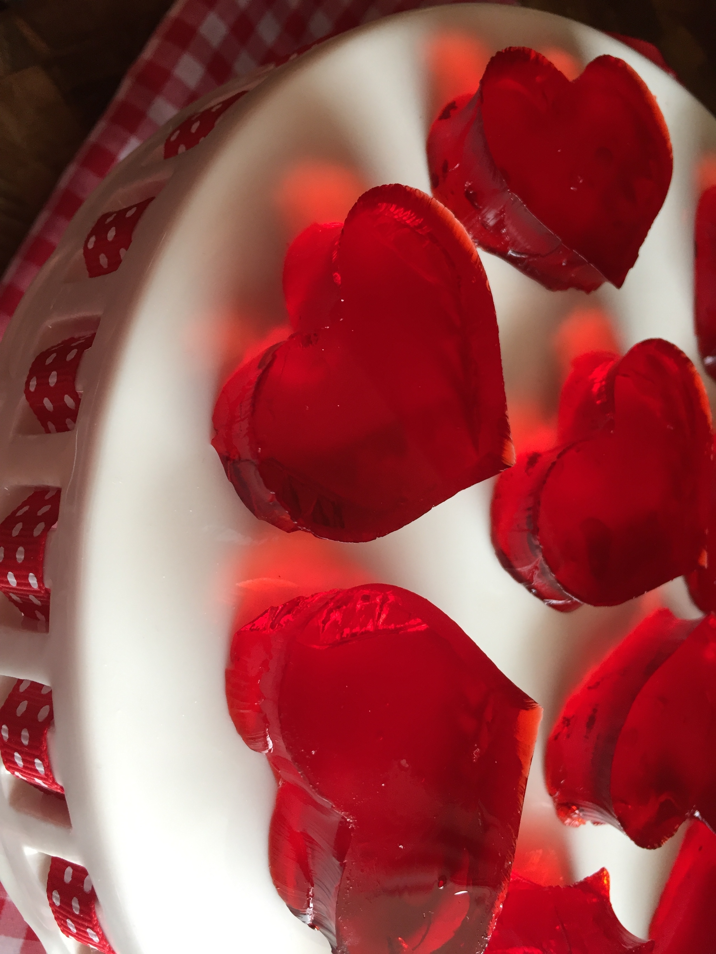 Valentine's Jello Jiggler Hearts The Gingham Apron